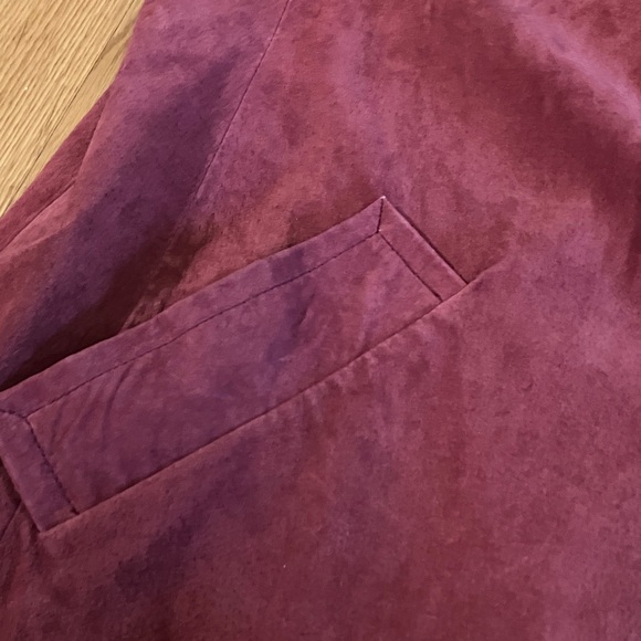 Jaclyn Smith Womens Sz X (stands for XL) Burgundy Red Genuine Leather Jacket - Picture 10 of 10